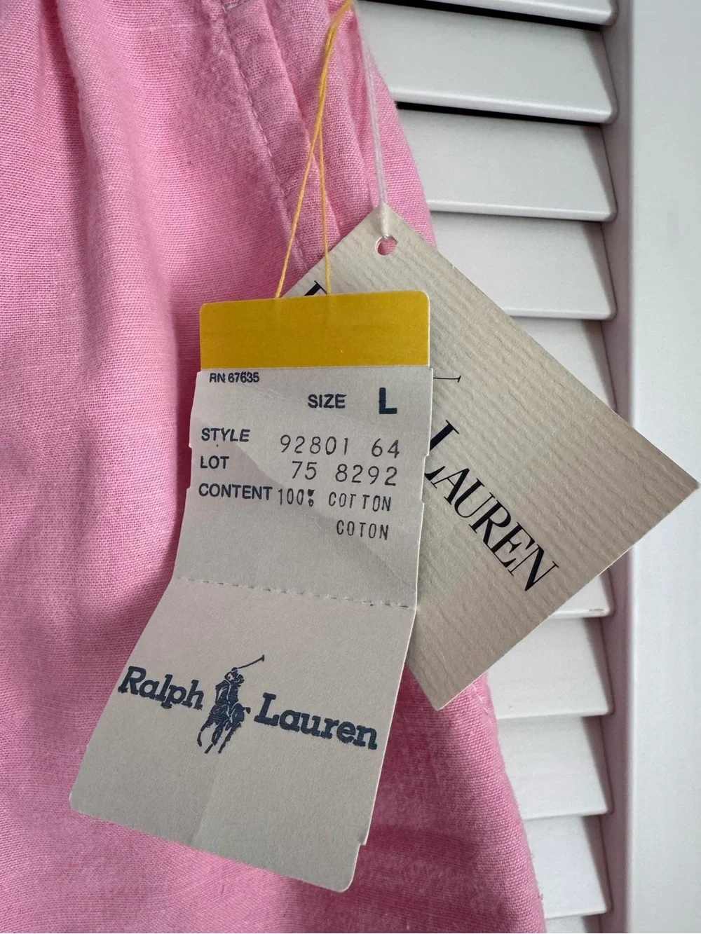 Ralph Lauren Vintage High Waist Pink Shorts Pull On Relaxed Wide Leg M/L NWT